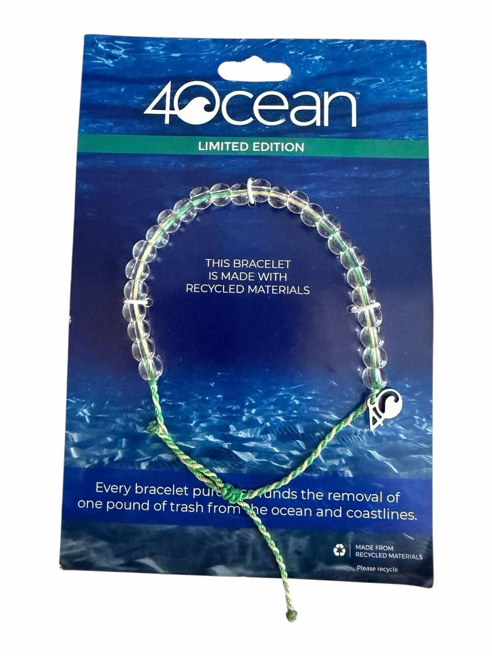 4ocean Limited Edition Mangroves & Estuaries Recycled Materials Bracelet